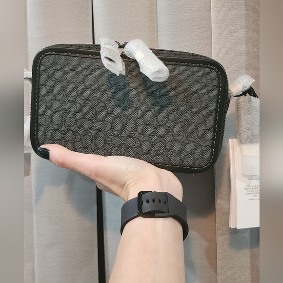 COACH Charter Slim Crossbody In Micro Signature Jacquard - Picture 11 of 12